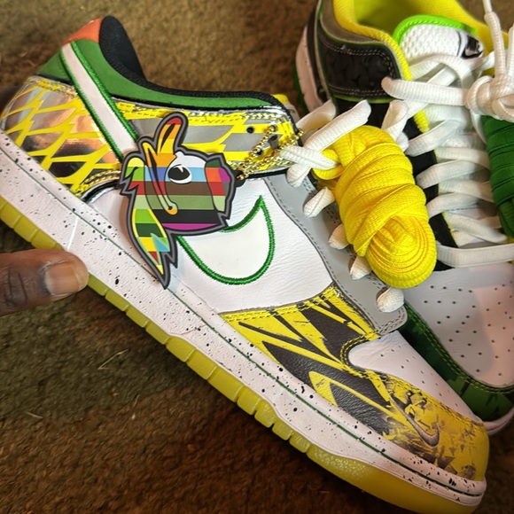 COPY - Nike dunk low “ what the duck” Away multicolored size 10 - Picture 9 of 12